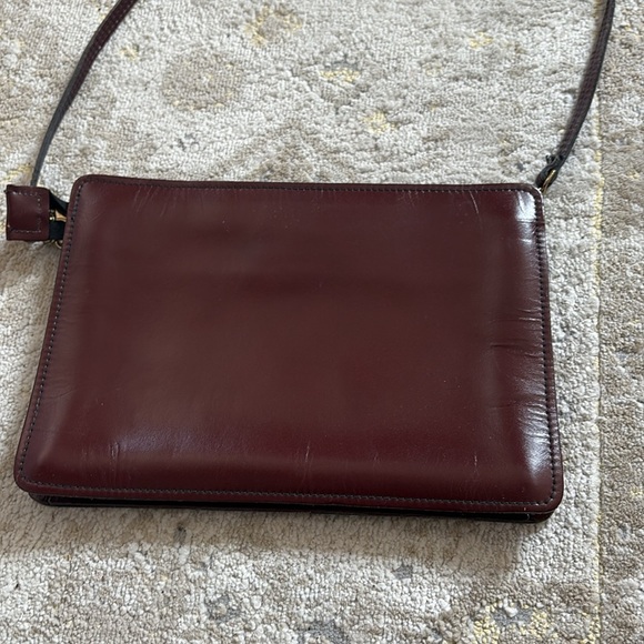 Vintage Reem Burgundy Leather Handbag Made in USA - Picture 6 of 15